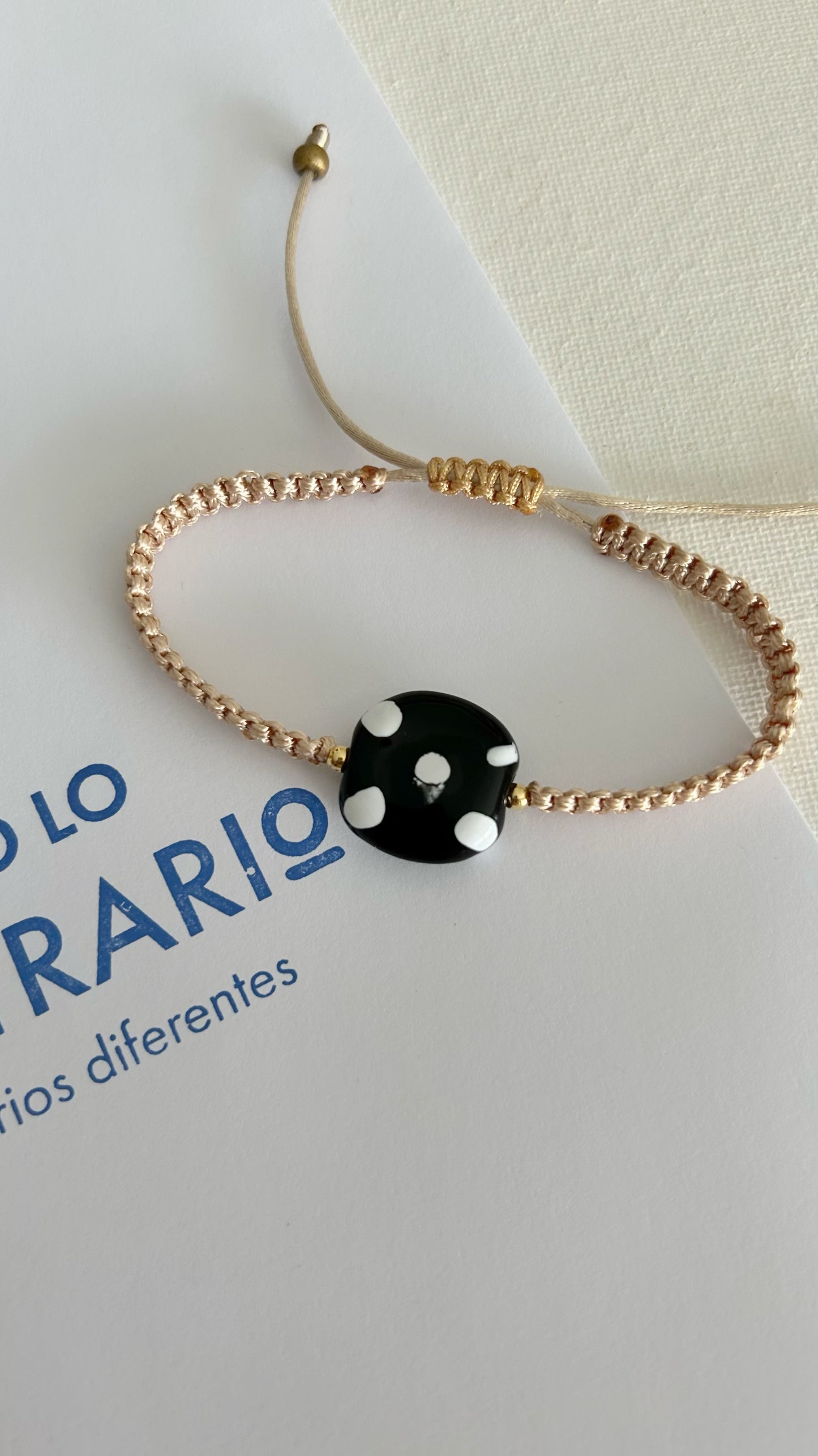 Pulseras cerámicas nudo plano