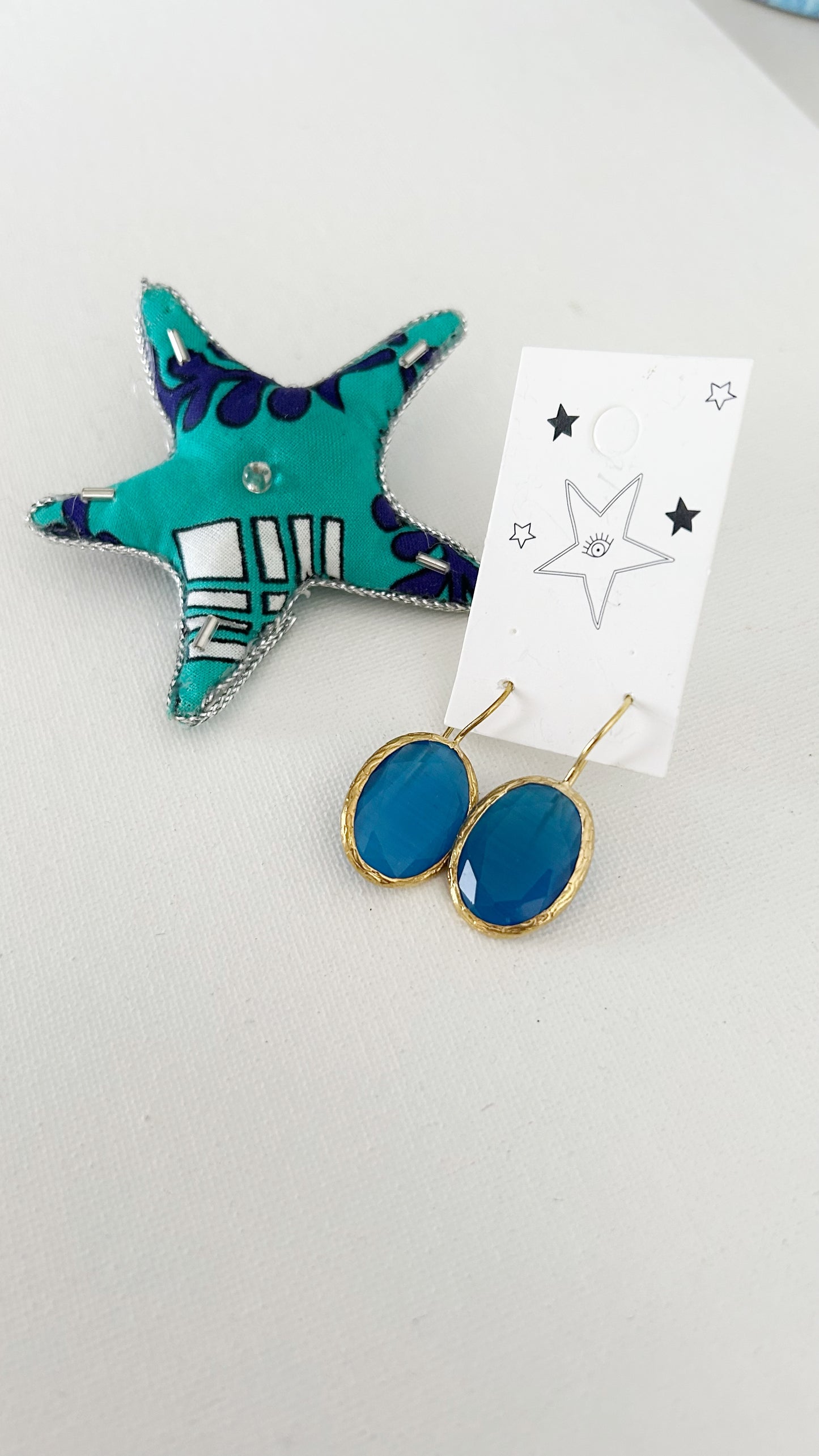 Aretes Dorados Candelabro cortos