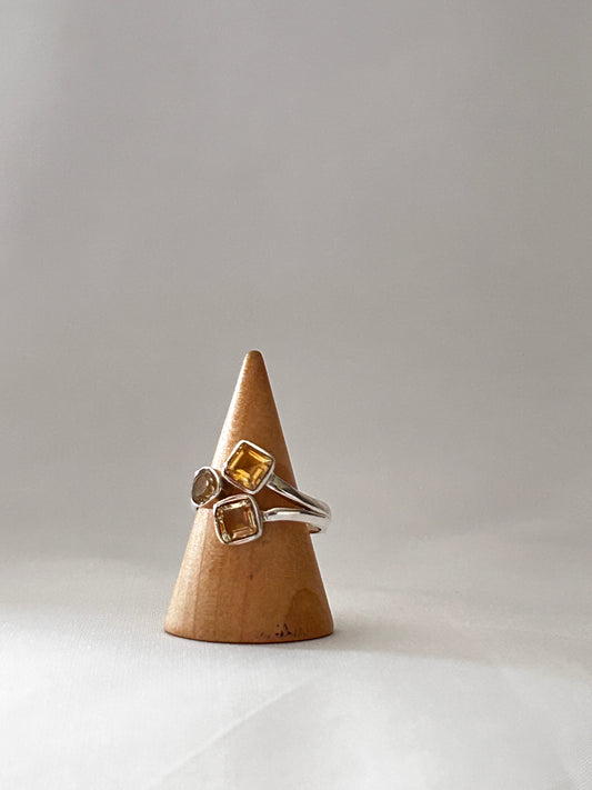 Anillo Triple Citrino