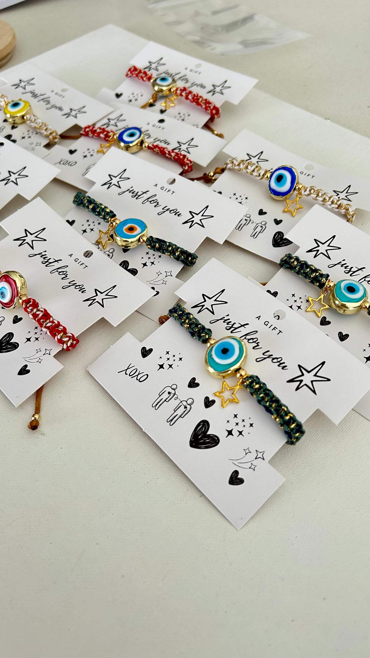 Pulseras evil eye anchas