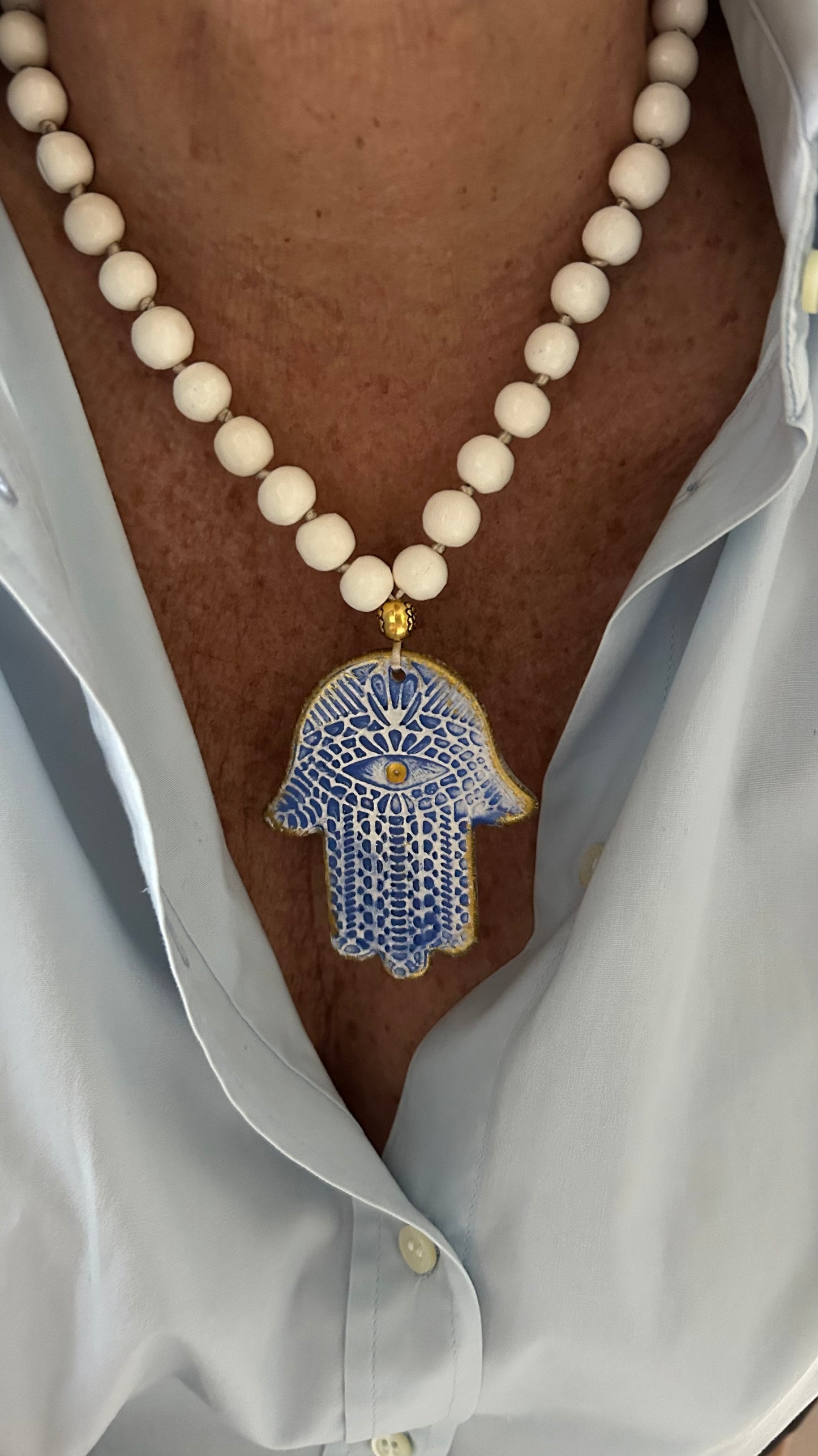 Collar corto Mano de Hamsa