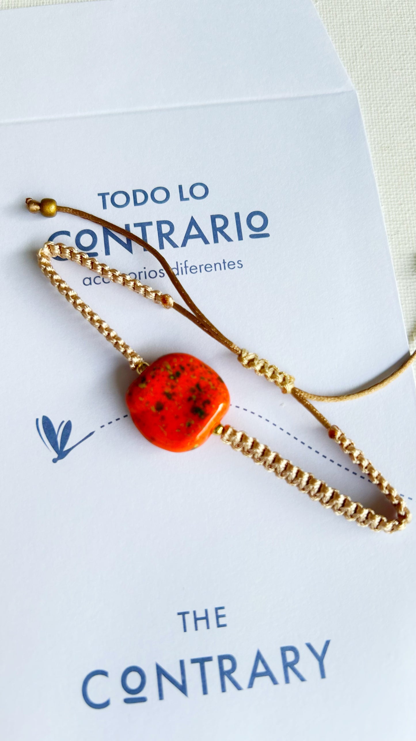 Pulseras cerámicas nudo plano