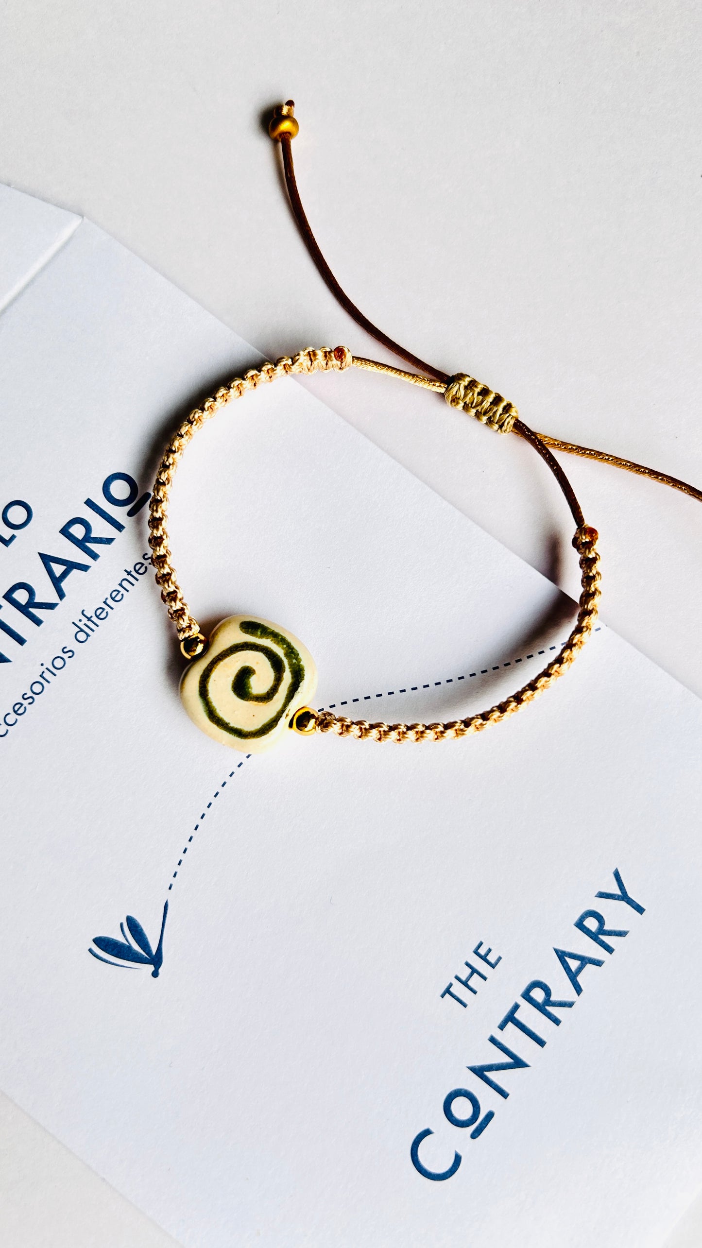 Pulseras cerámicas nudo plano