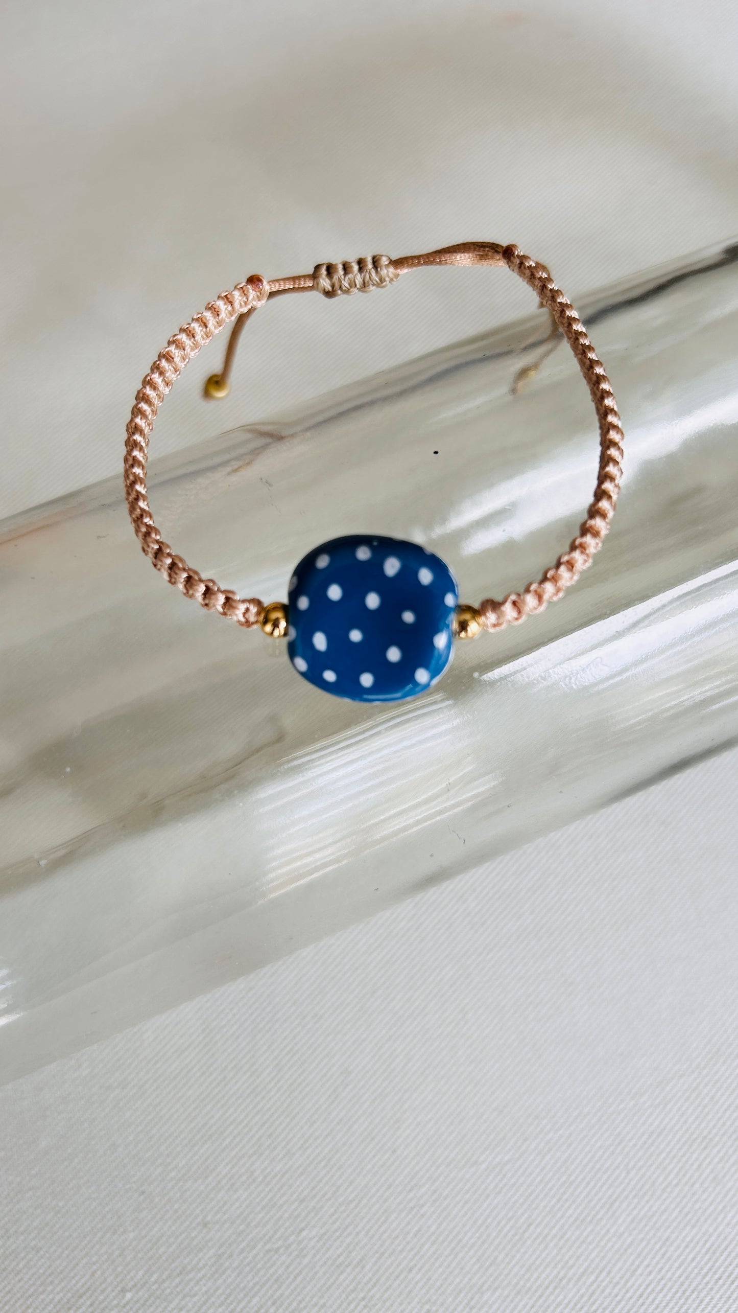 Pulseras cerámicas nudo plano