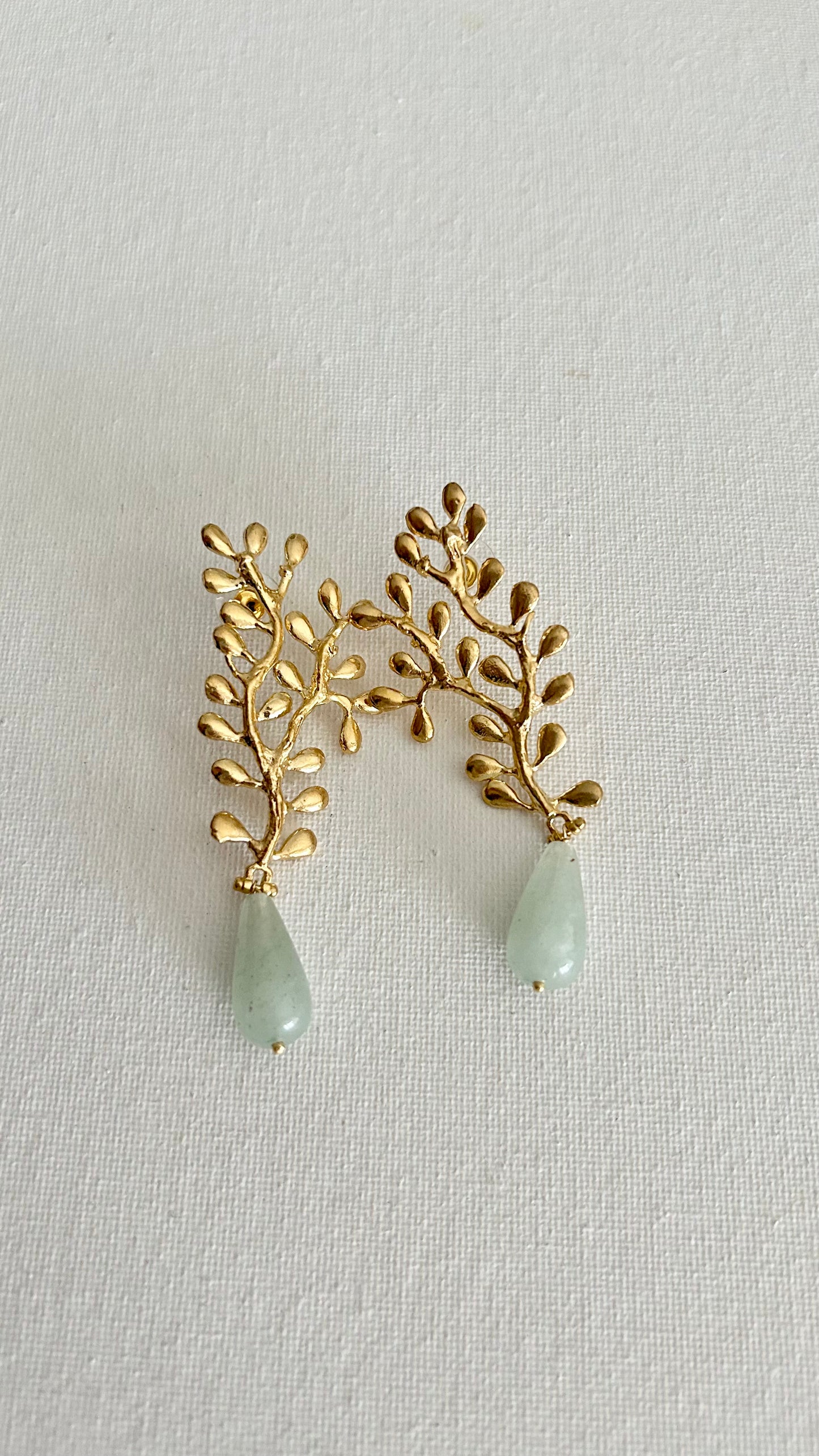 Aretes Dorados Candelabro largos