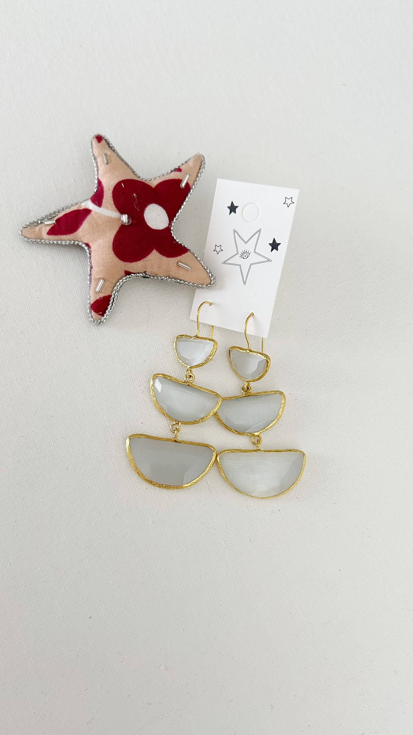 Aretes Dorados Candelabro largos