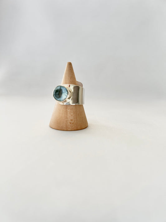 Anillo Aguamarina